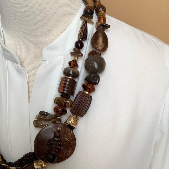 VINTAGE Designer Lucille Gauthier Statement Necklace - Picture 6 of 15